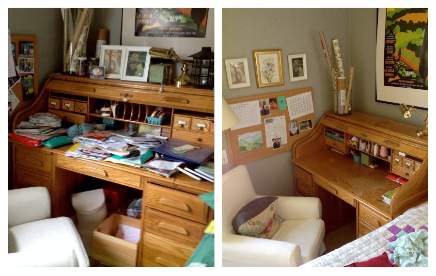 Desk Before After