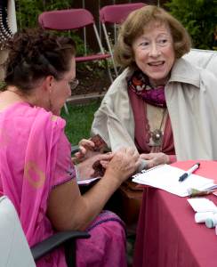 Nonna getting her henna done at our Sangeet