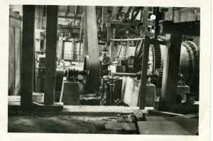 Great-grandpa Clifford inside the mine